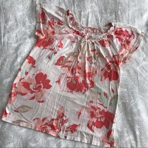 🌺2/$5 Sonoma Petite XS Floral Shirt